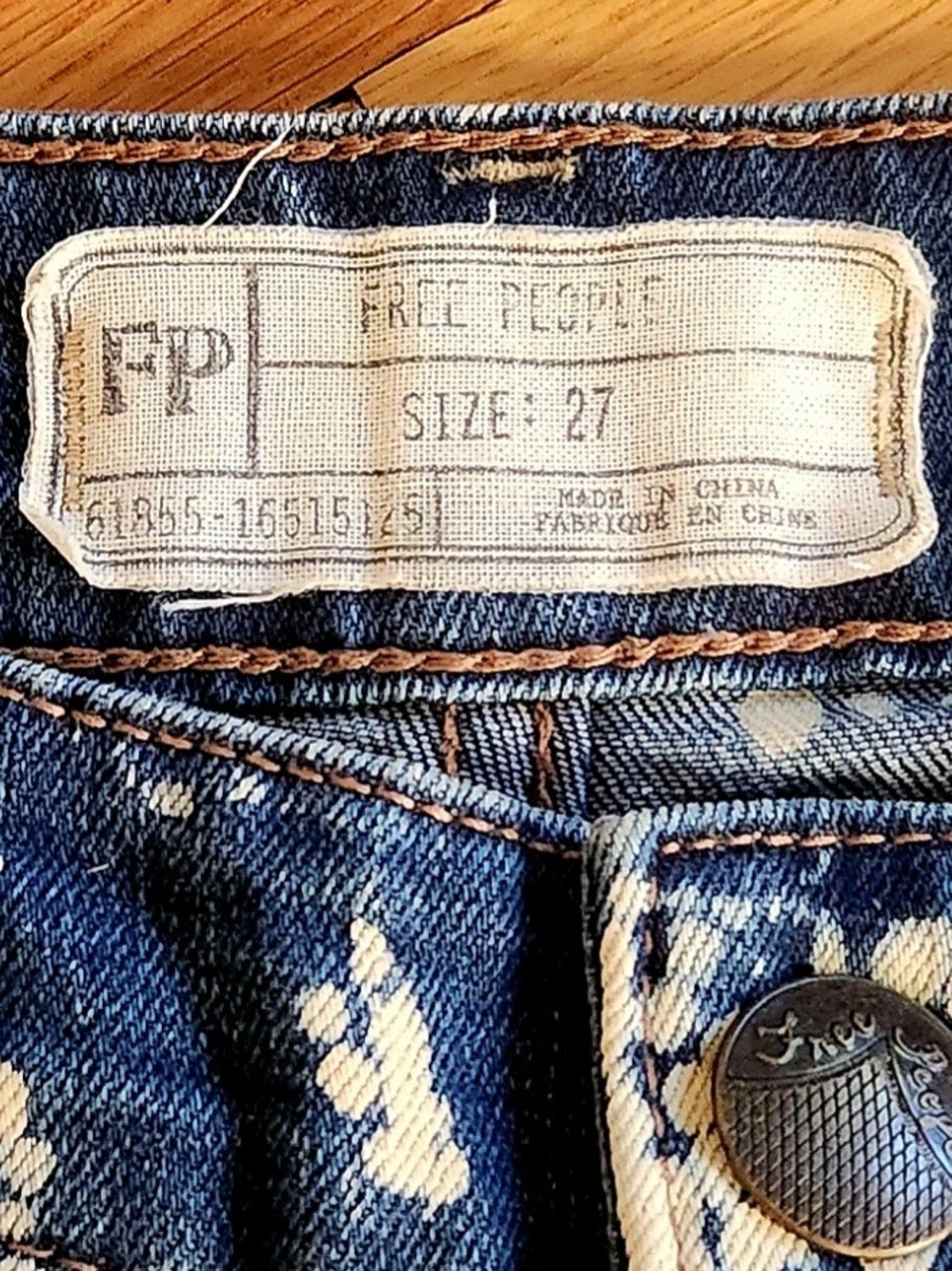Free People Vintage Bali Flare Indigo Malaya Wash Jeans - Picture 3 of 6